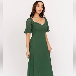 Baltic Born Sierra sweetheart Maxi dress in evergreen size M